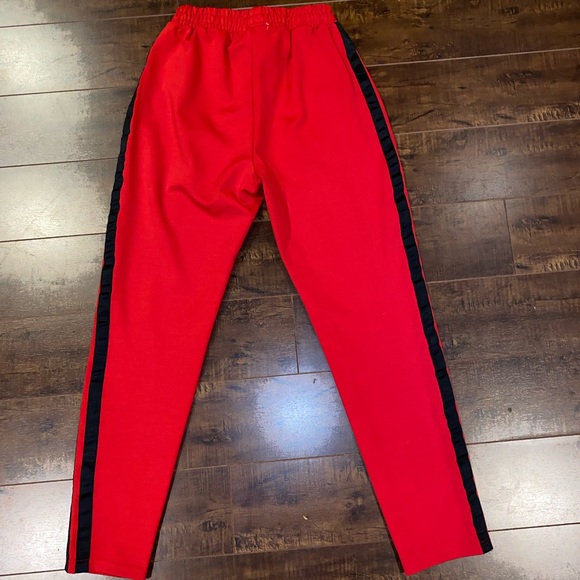 Red track pants - Picture 2 of 2